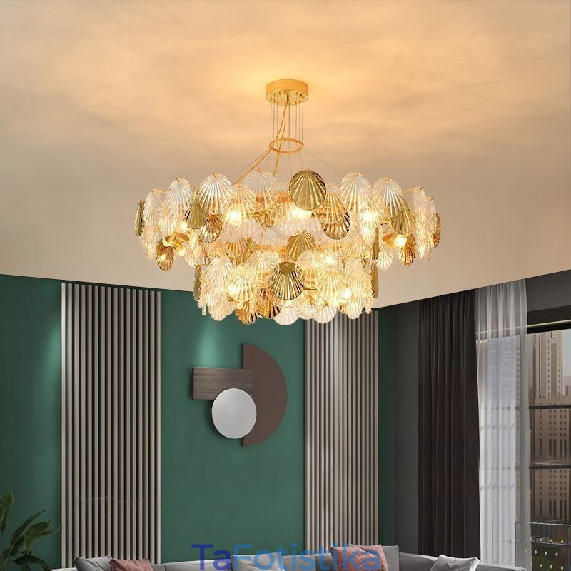 Τραπεζαρία μοντέρνα Shell Glass Chandelier Lights