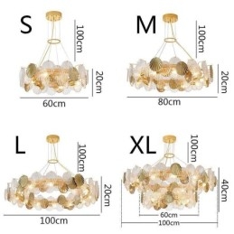 Τραπεζαρία μοντέρνα Shell Glass Chandelier Lights