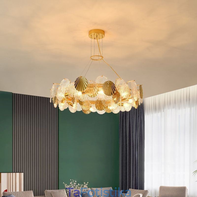 Τραπεζαρία μοντέρνα Shell Glass Chandelier Lights