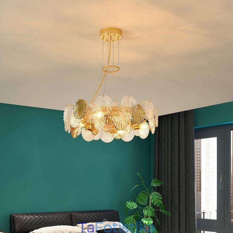 Τραπεζαρία μοντέρνα Shell Glass Chandelier Lights