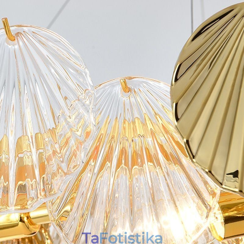 Τραπεζαρία μοντέρνα Shell Glass Chandelier Lights