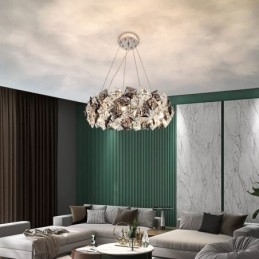 Light Luxury Glass Πολυέλαιος Μοντέρνο Μινιμαλιστικό Κρεμαστό Φωτιστικό Living