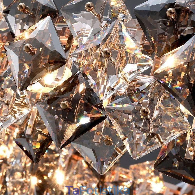 Light Luxury Glass Πολυέλαιος Μοντέρνο Μινιμαλιστικό Κρεμαστό Φωτιστικό Living