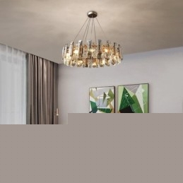 Ευρωπαϊκό γυάλινο κρεμαστό φωτιστικό πολυτελές κρεμαστό φωτιστικό
