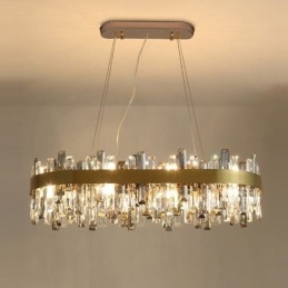 Light Luxury Πολυέλαιος Post Μοντέρνο Γυάλινο Κρεμαστό Φωτιστικό