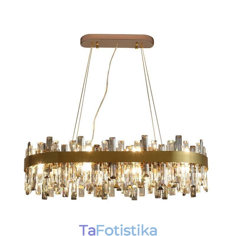 Light Luxury Πολυέλαιος Post Μοντέρνο Γυάλινο Κρεμαστό Φωτιστικό