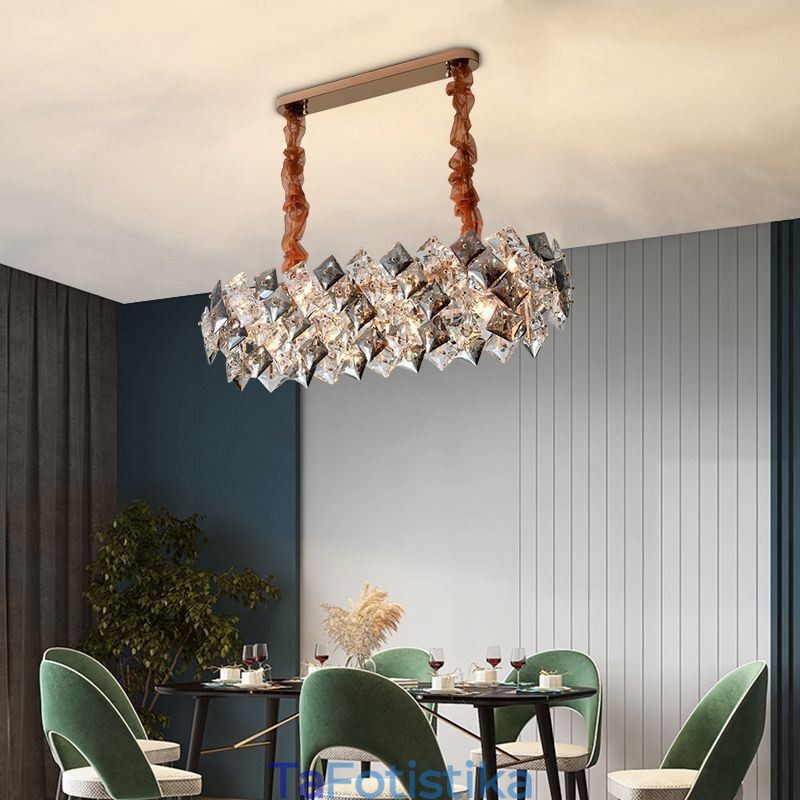 European Glass Chandelier Creative Light Πολυτελές κρεμαστό φωτιστικό