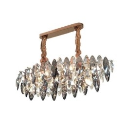 Ελαφρύ κρεμαστό πολυτελές Light Decor για το σπίτι Γυάλινος πολυέλαιος Living