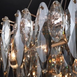 Ελαφρύ κρεμαστό πολυτελές Light Decor για το σπίτι Γυάλινος πολυέλαιος Living