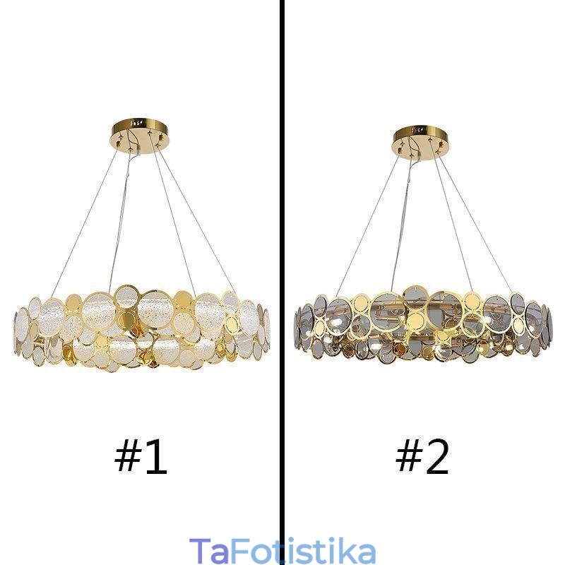 Ευρωπαϊκός Γυάλινος Πολυέλαιος Creative Light Πολυτελές κρεμαστό φως