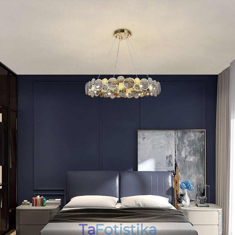 Ευρωπαϊκός Γυάλινος Πολυέλαιος Creative Light Πολυτελές κρεμαστό φως