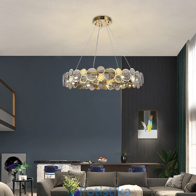 Ευρωπαϊκός Γυάλινος Πολυέλαιος Creative Light Πολυτελές κρεμαστό φως