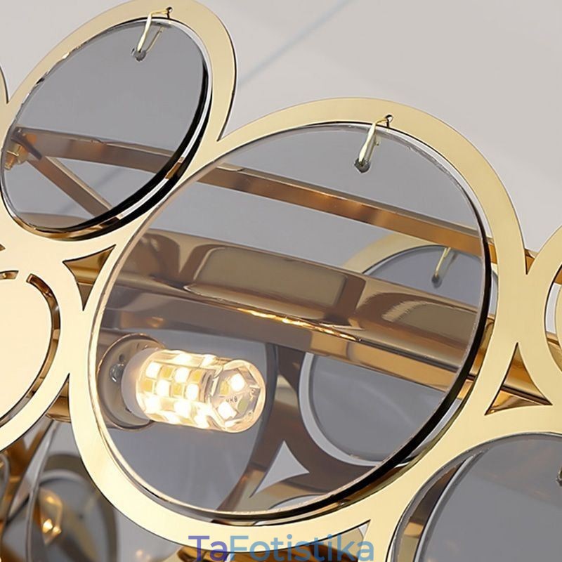 Ευρωπαϊκός Γυάλινος Πολυέλαιος Creative Light Πολυτελές κρεμαστό φως