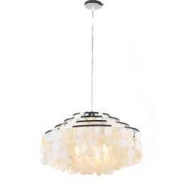 Μοντέρνο Raindrop Chandelier Λευκό Κοχύλι Σκιά Οροφής Κρεμαστό φωτιστικό