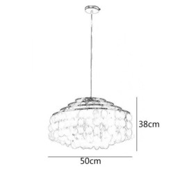 Μοντέρνο Raindrop Chandelier Λευκό Κοχύλι Σκιά Οροφής Κρεμαστό φωτιστικό