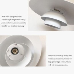 Λευκό κρεμαστό φωτιστικό αλουμινίου Σύγχρονος πολυέλαιος ρυθμιζόμενος κρεμαστός φωτιστικό