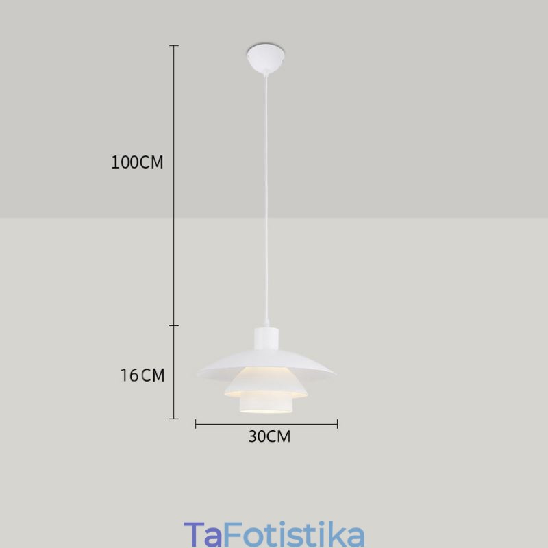 Λευκό κρεμαστό φωτιστικό αλουμινίου Σύγχρονος πολυέλαιος ρυθμιζόμενος κρεμαστός φωτιστικό