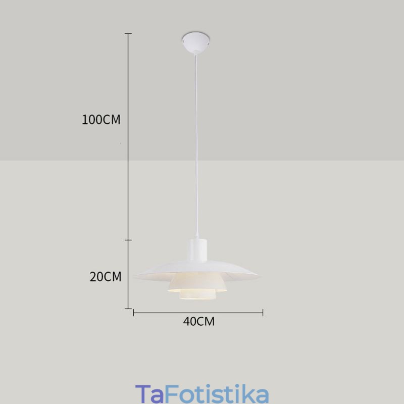 Λευκό κρεμαστό φωτιστικό αλουμινίου Σύγχρονος πολυέλαιος ρυθμιζόμενος κρεμαστός φωτιστικό