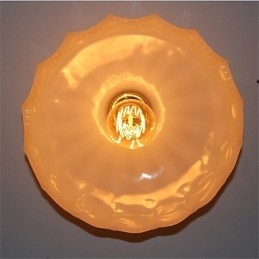 Imitation Jade Glass Retro 1 Head Φωτιστικό οροφής Lotus