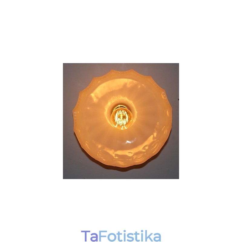 Imitation Jade Glass Retro 1 Head Φωτιστικό οροφής Lotus