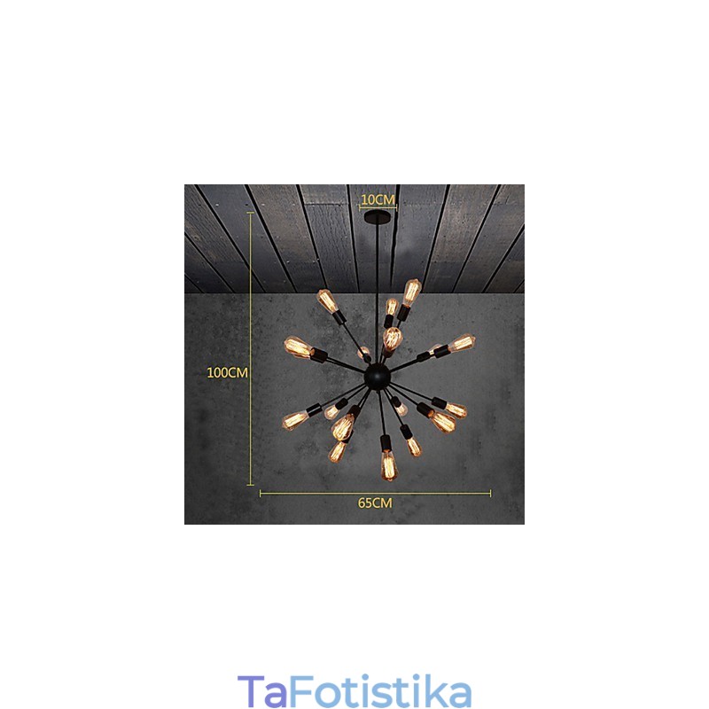 Country Designers Antique ορειχάλκινος μεταλλικός πολυέλαιος