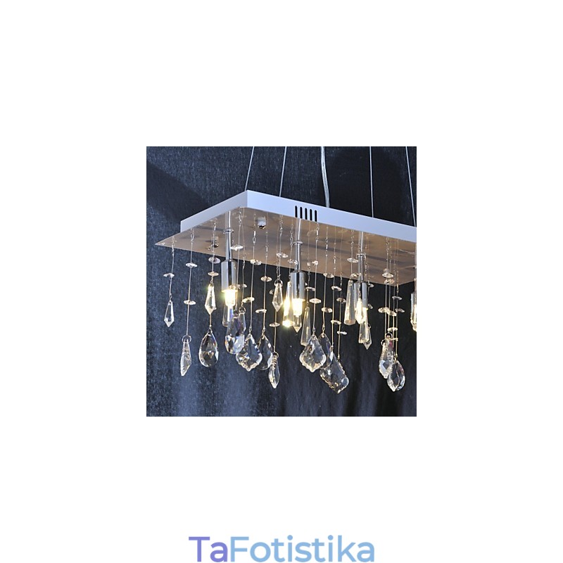 Παραδοσιακός Κλασικός Μεταλλικός Πολυέλαιος Κρυστάλλινο Χρώμιο