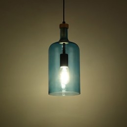 Πολυέλαιος Μοντέρνο Κρεμαστό Φωτιστικό με Γυάλινη Απόχρωση