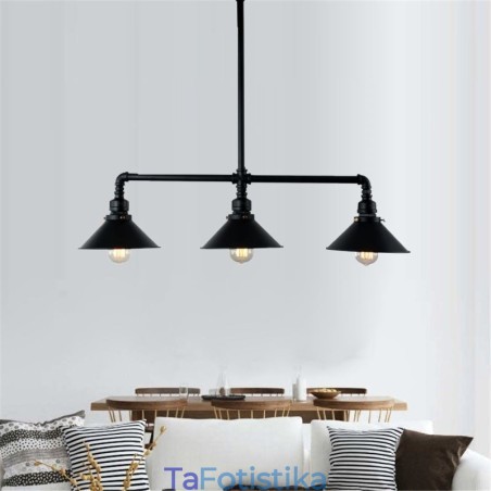 3 Light Retro Industrial Vintage Water Pipe κρεμαστό φως πολυέλαιος Country Rustic στυλ 3 Light Retro Industrial Vintage Water Pipe κρεμαστό φως πολυέλαιος Country Rustic στυλ