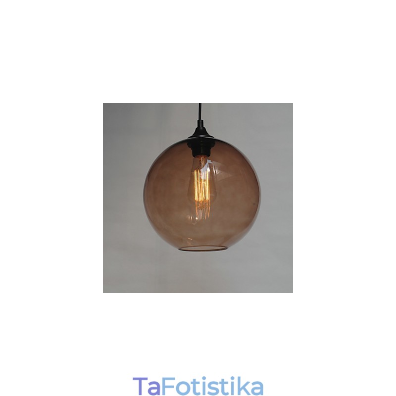 Μοντέρνο γυάλινο μενταγιόν σε στρογγυλό μπλε σχέδιο φυσαλίδων