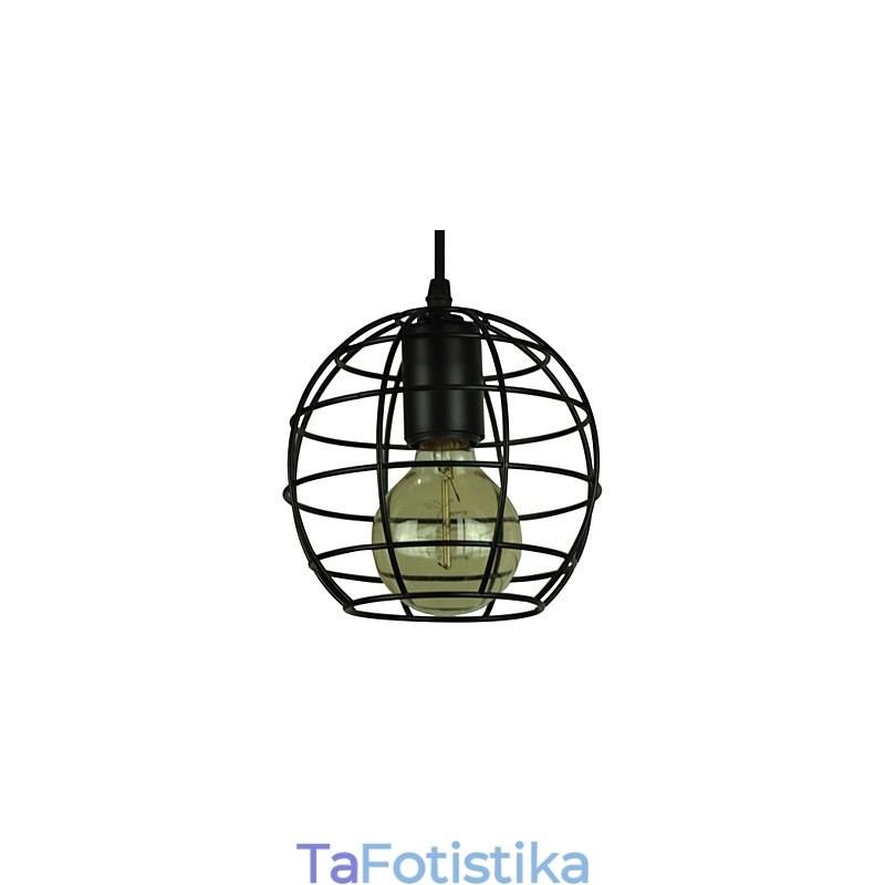 Vintage πολυέλαιος Globe Shape Europe Style για μαύρο κρεμαστό φως