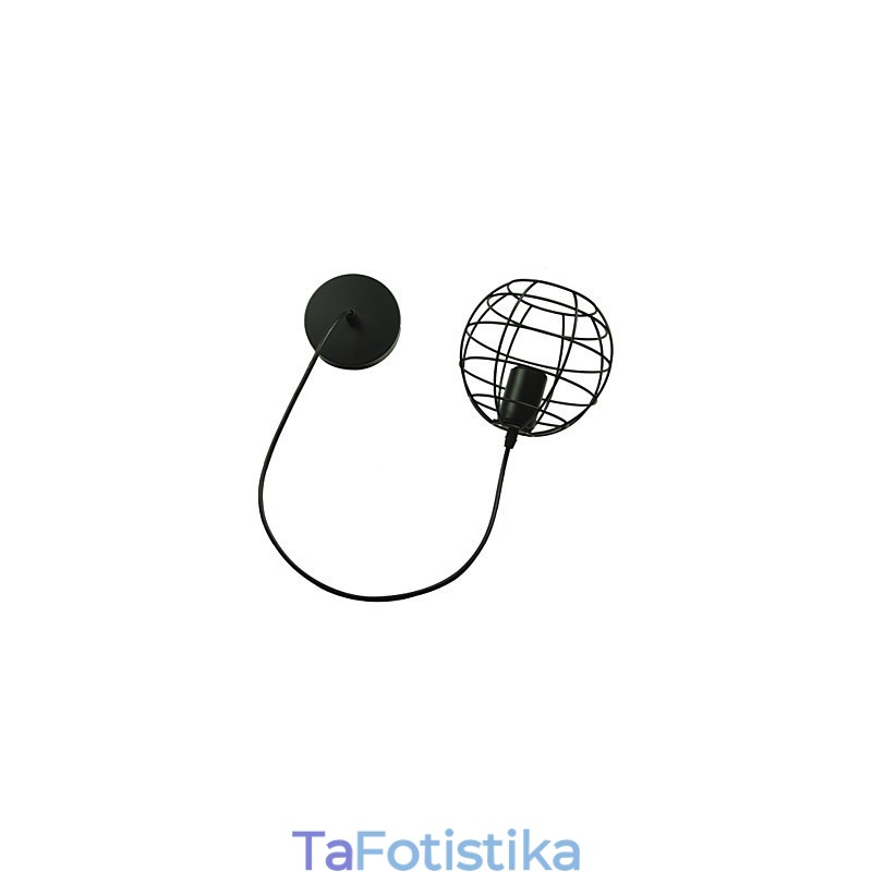Vintage πολυέλαιος Globe Shape Europe Style για μαύρο κρεμαστό φως