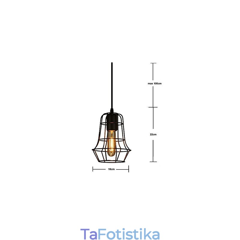 Stylish Europe Style Vintage πολυέλαιος για μαύρο κρεμαστό φως