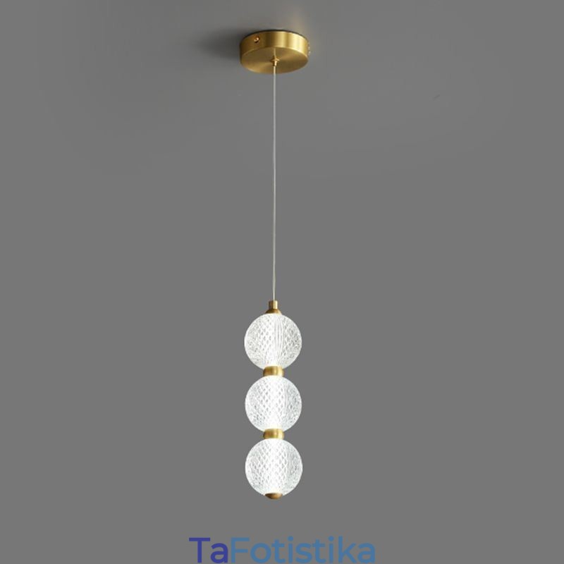 Κρεμαστό Φωτιστικό Ακρυλικό Διακοσμητικό Φωτιστικό με Χάντρες