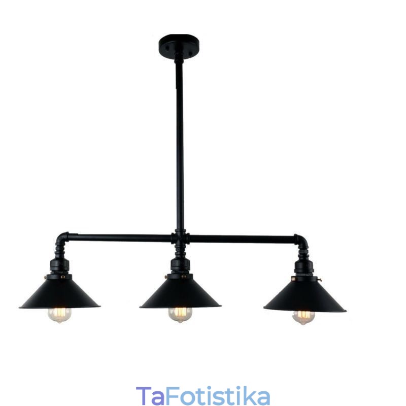 3 Light Retro Industrial Vintage Water Pipe κρεμαστό φως πολυέλαιος Country Rustic στυλ