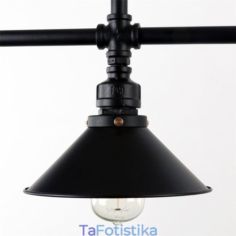 3 Light Retro Industrial Vintage Water Pipe κρεμαστό φως πολυέλαιος Country Rustic στυλ