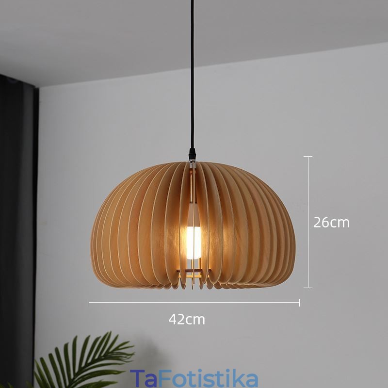 Κρεμαστό φωτιστικό ρετρό στυλ Basswood κολοκυθάκι κρεμαστό φωτιστικό
