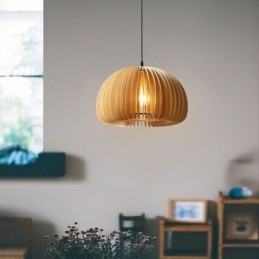 Κρεμαστό φωτιστικό ρετρό στυλ Basswood κολοκυθάκι κρεμαστό φωτιστικό