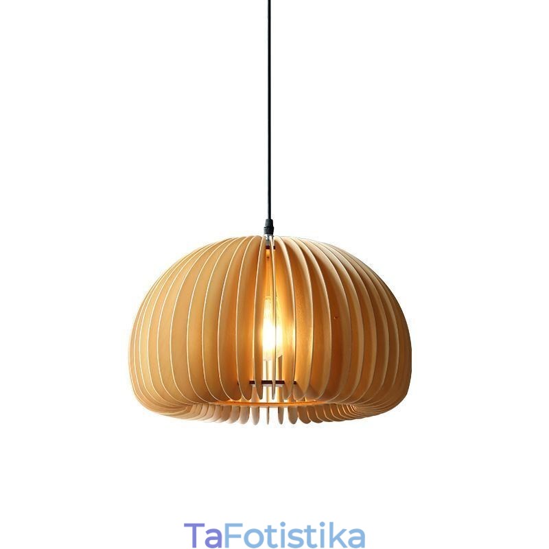 Κρεμαστό φωτιστικό ρετρό στυλ Basswood κολοκυθάκι κρεμαστό φωτιστικό