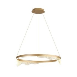 Φωτιστικό κρεμαστό από αλουμίνιο Nordic Golden Wave Ripple Hanging Light