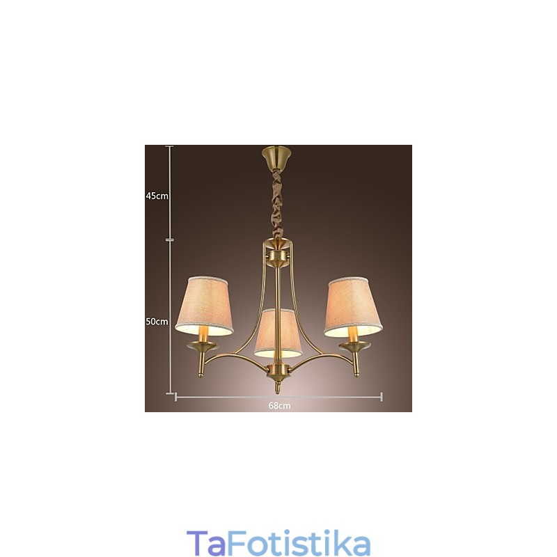 Μοντέρνο, παραδοσιακό παραδοσιακό κλασικό ρουστίκ Lodge Vintage Island από ορειχάλκινο μεταλλικό πολυέλαιος