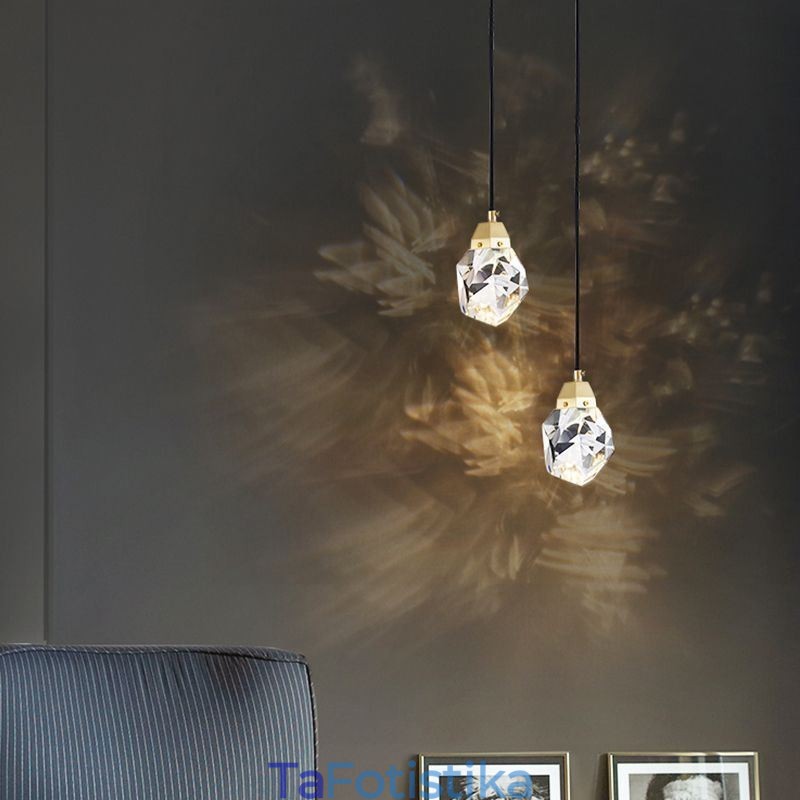 Μίνι Απλό Κρυστάλλινο Φωτιστικό Μπάλας Κρεμαστό Φωτιστικό Οροφής