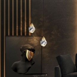 Μίνι Απλό Κρυστάλλινο Φωτιστικό Μπάλας Κρεμαστό Φωτιστικό Οροφής