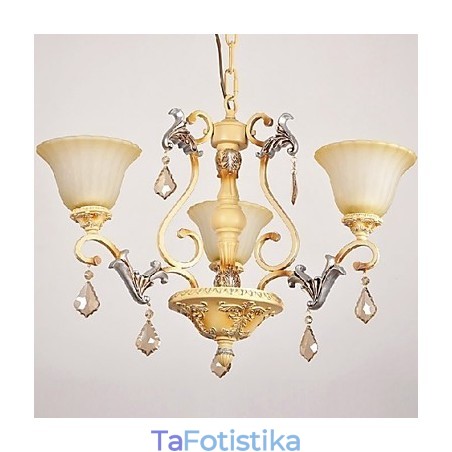 Παραδοσιακός κλασικός πολυέλαιος ζωγραφικής με κρύσταλλο