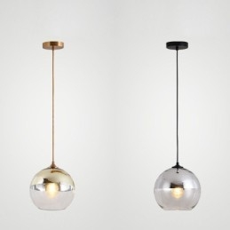 Creative Iron+Glass Globe Κρεμαστό Φωτιστικό Διακοσμητικό Φωτιστικό