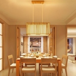 Μινιμαλιστικό Ξύλινο Φωτιστικό Κλουβί