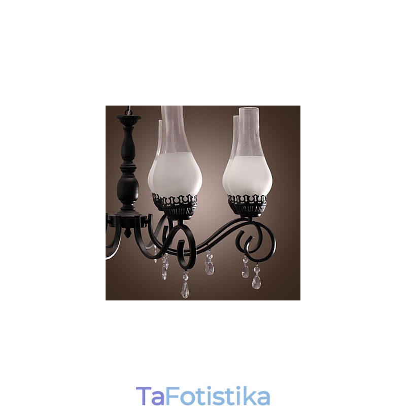 Παραδοσιακός κλασικός πολυέλαιος ζωγραφικής σε στυλ κεριού