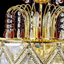 Παραδοσιακός κλασικός κρύσταλλος ζωγραφικός μεταλλικός πολυέλαιος