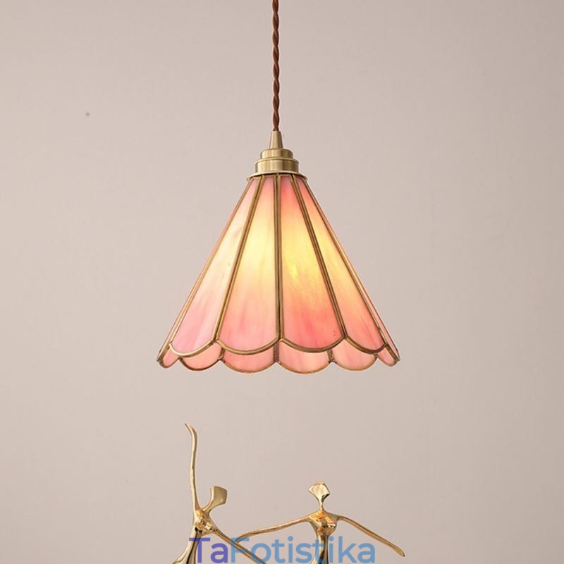 Γυάλινο κρεμαστό φωτιστικό Ιαπωνικού στυλ ρετρό φωτιστικό με πέταλα