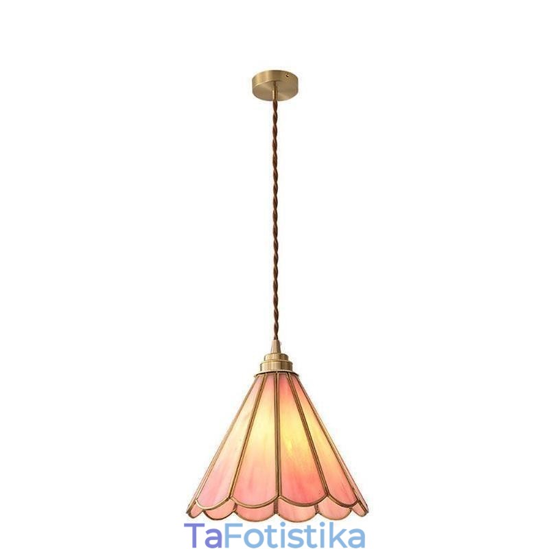 Γυάλινο κρεμαστό φωτιστικό Ιαπωνικού στυλ ρετρό φωτιστικό με πέταλα