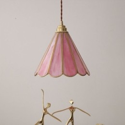 Γυάλινο κρεμαστό φωτιστικό Ιαπωνικού στυλ ρετρό φωτιστικό με πέταλα